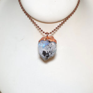 Raw Rainbow Moonstone Alchemy Pendant