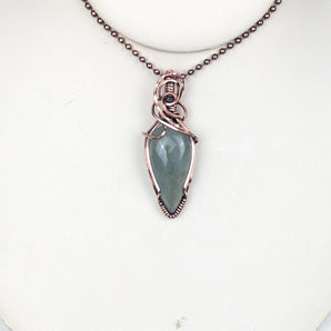 Aquamarine Swirl  Pendant