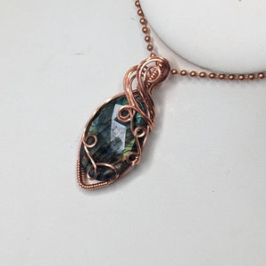 Faceted Labradorite Pendant