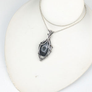 Sterling Silver Druzy Agate Sterling Silver Pendant