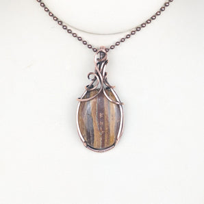 Mookaite Copper Pendant