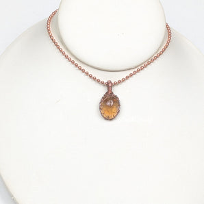 Citrine Viking Knit Pendant