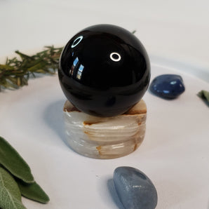 Black Obsidian sphere