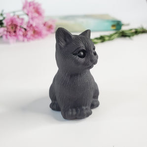 Obsidian | Cat carving