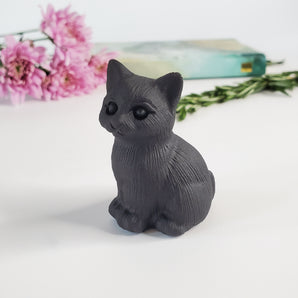 Obsidian | Cat carving